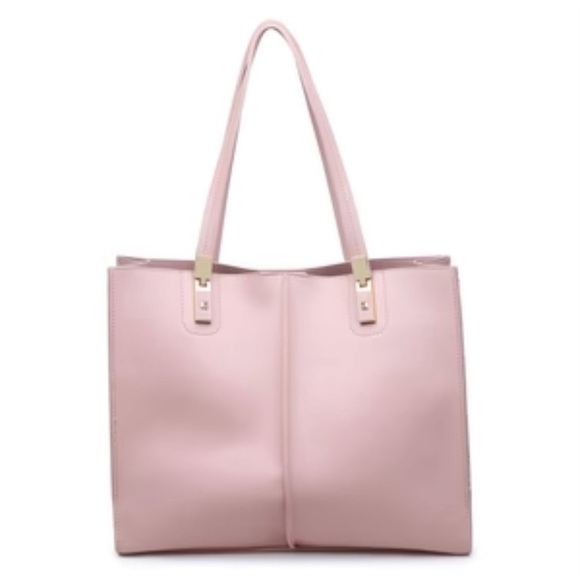 Urban Expressions Vegan Pink Handbag Totebag Barbiecore, Pastel, Rose, Spring - Picture 8 of 10